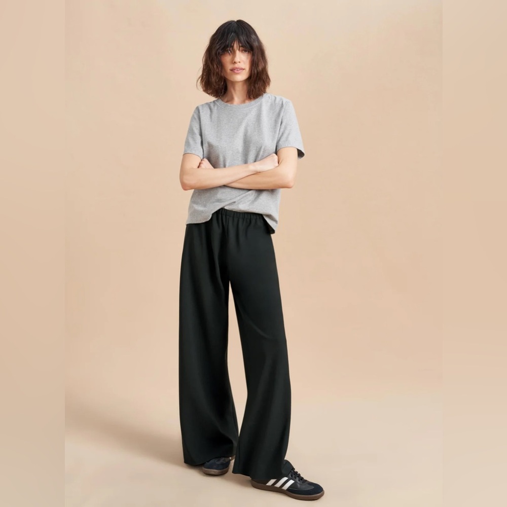La Ligne Black Wide-Leg Pants